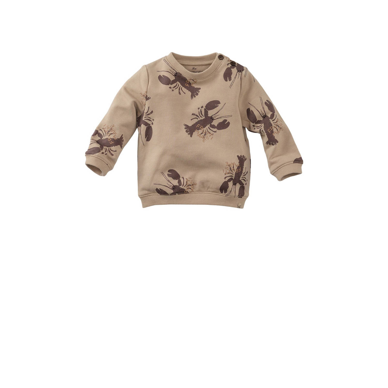 Z8 newborn sweater Franco zand bruin