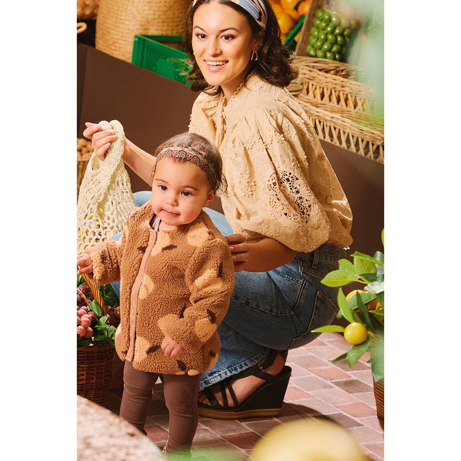Z8 newborn teddy jas Riu bruin beige