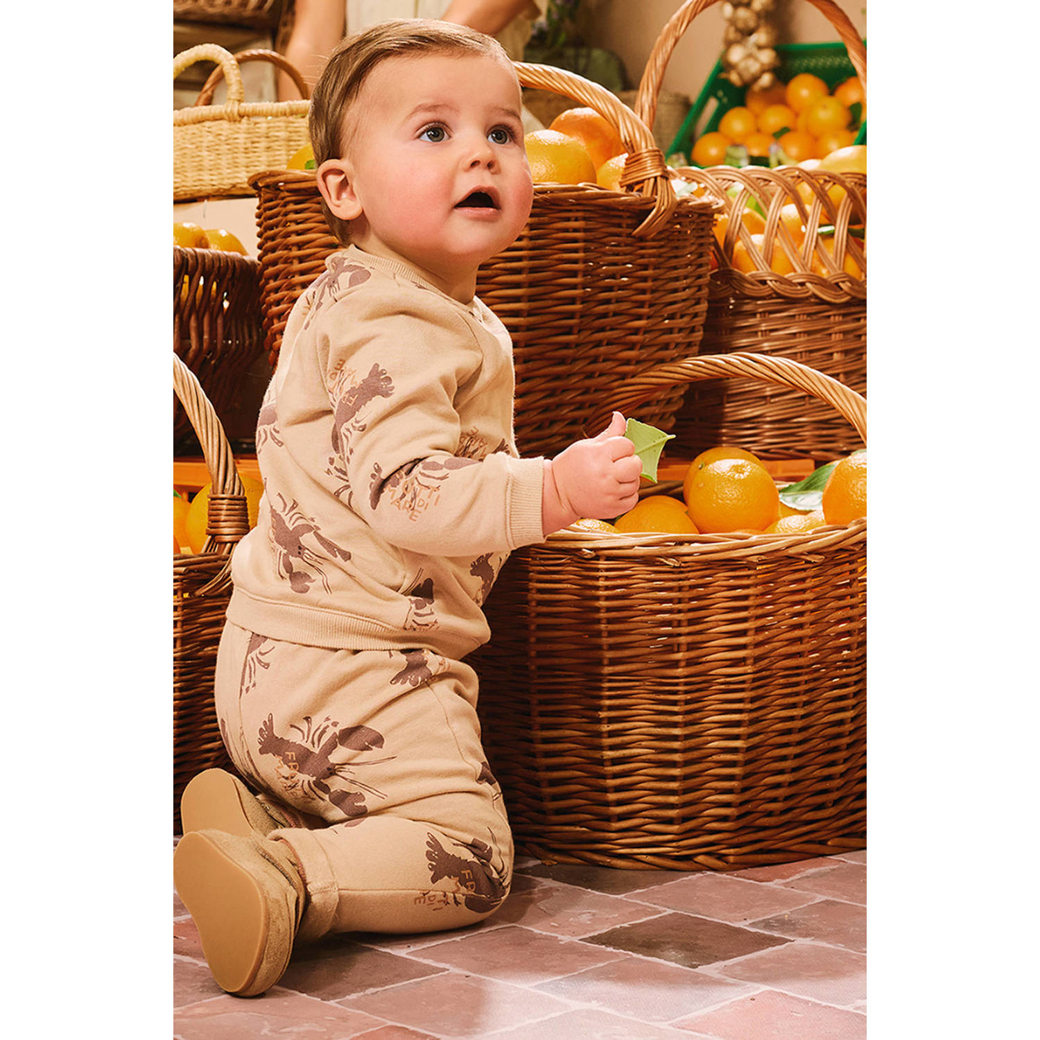 Z8 newborn broek Savino zand bruin