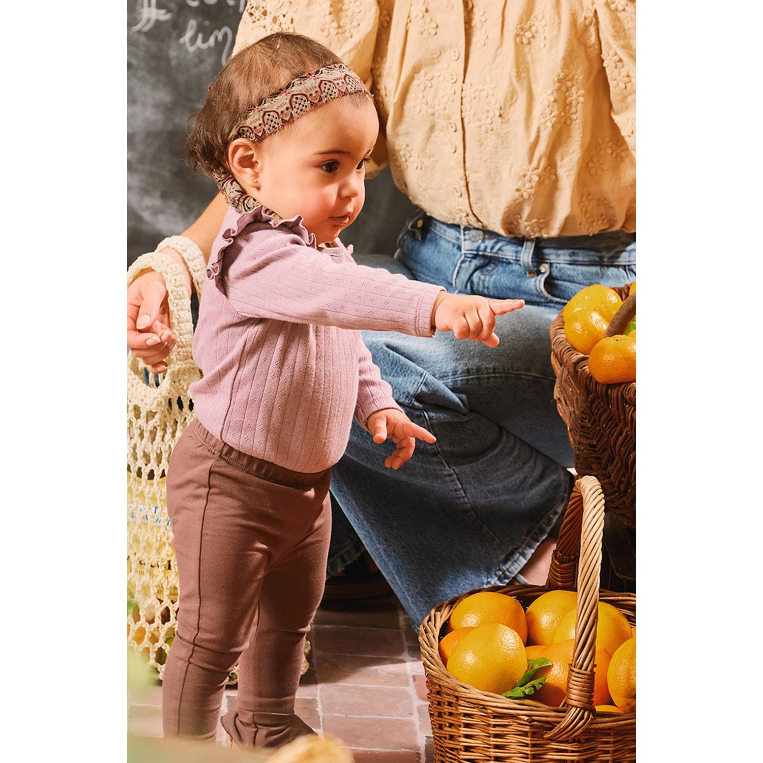 Z8 newborn romper Sanyu met ruches paars