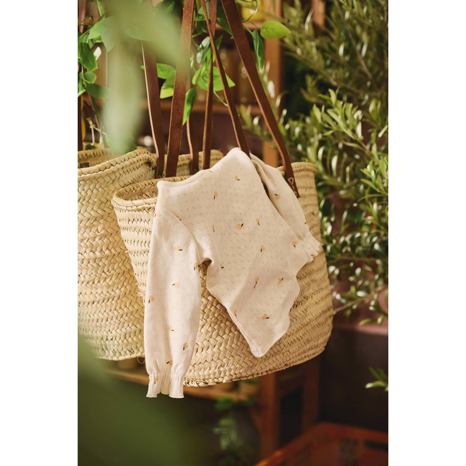 Z8 newborn longsleeve Eloisa ecru zachtoranje