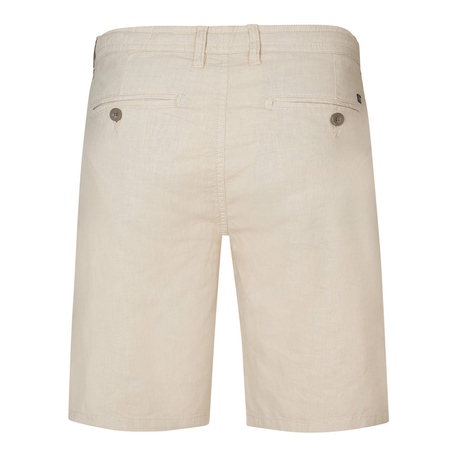 Petrol Industries linnen regular chino short beige