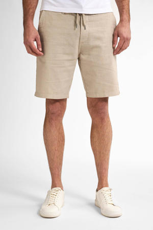 linnen regular chino short beige