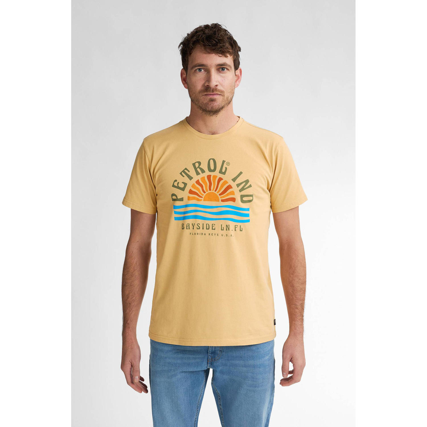 Petrol Industries T-shirt geel