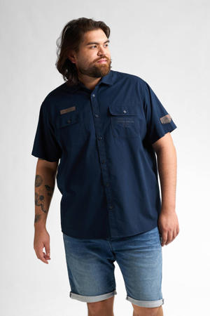casual overhemd donkerblauw