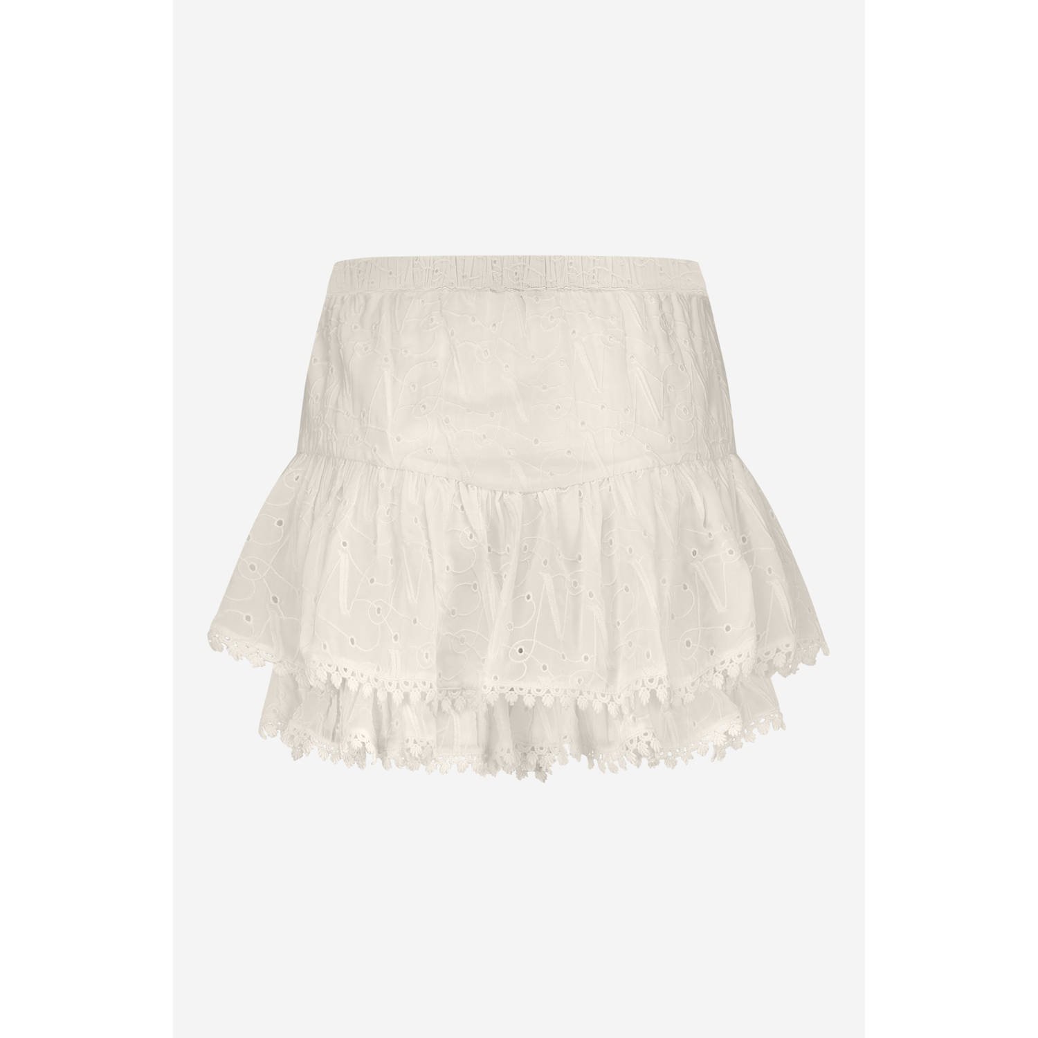 NIKKIE skort broderie ecru