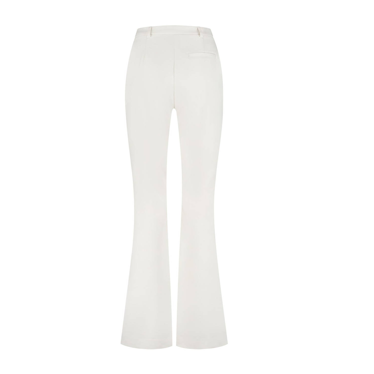 NIKKIE X Franka Vedder flared regular waist broek ecru