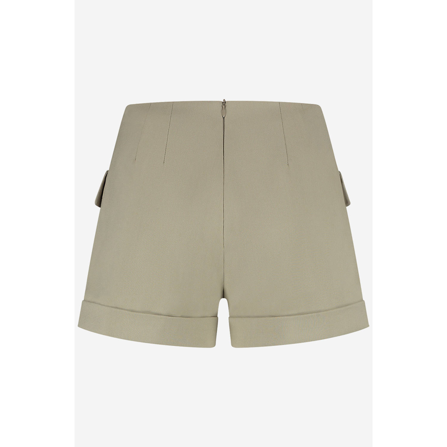 NIKKIE slim regular waist casual short kaki