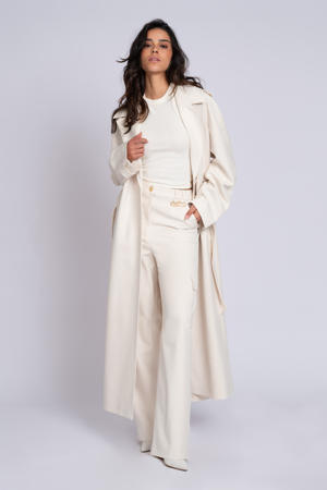 X Franka Vedder trenchcoat ecru