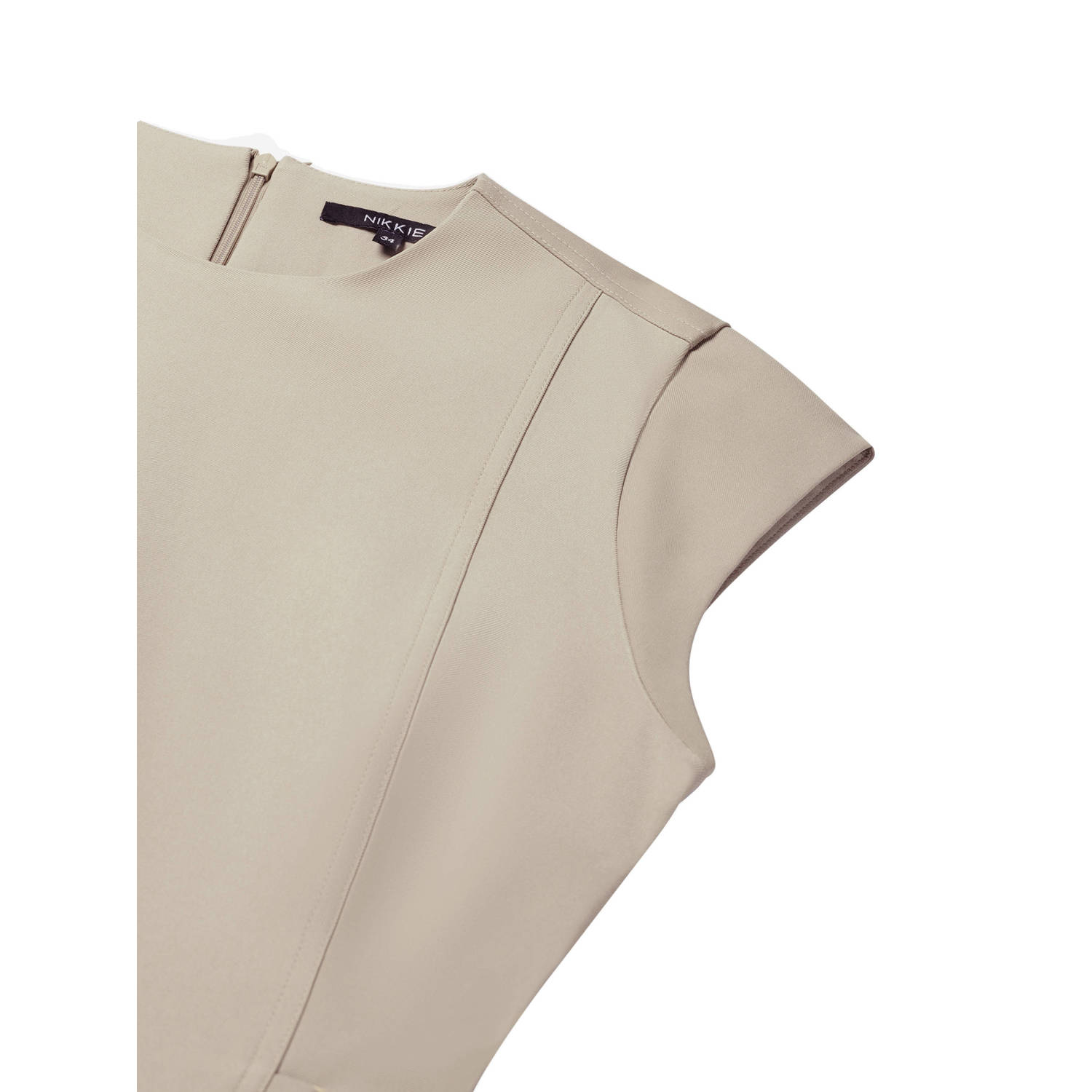 NIKKIE korte jurk beige