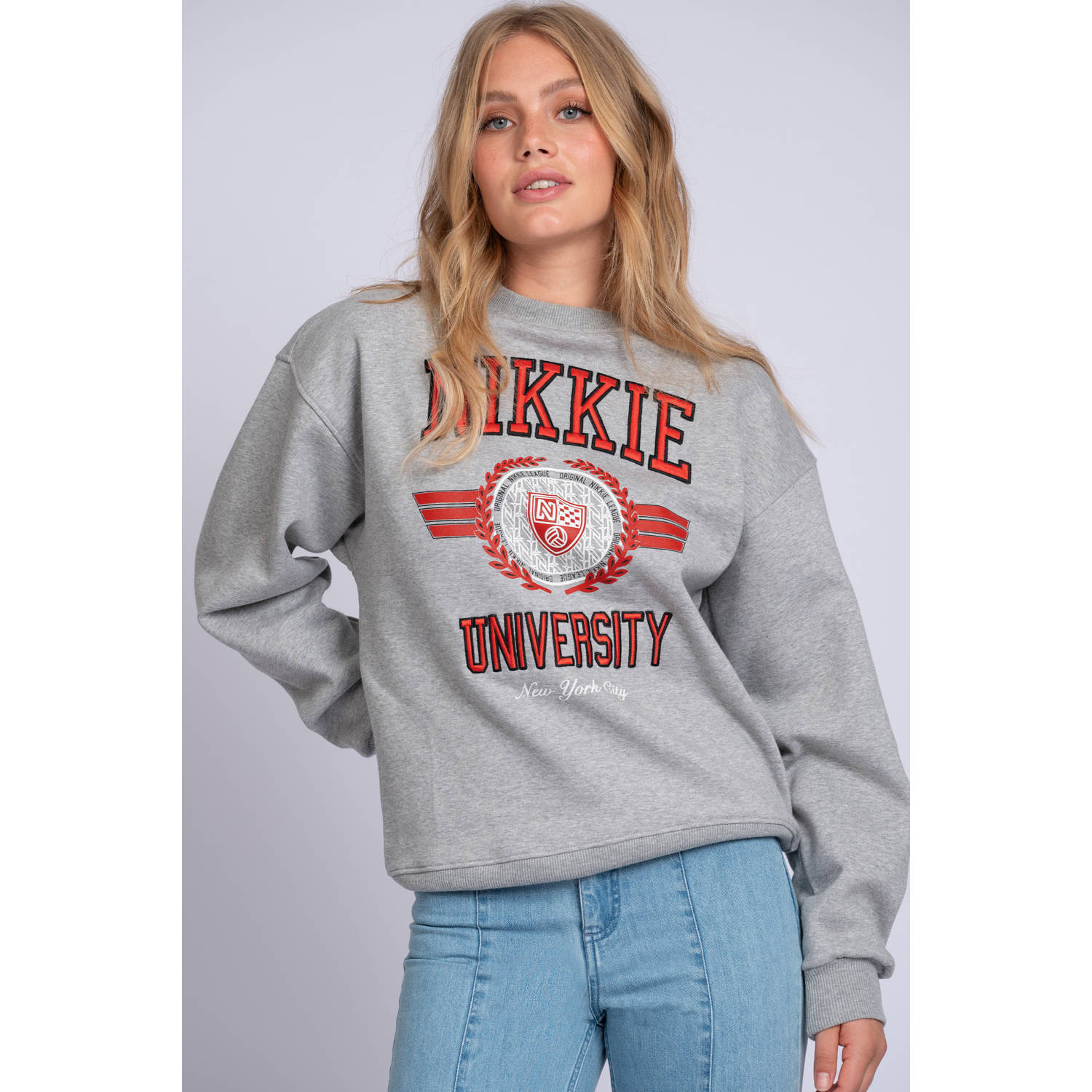 NIKKIE sweater grijs