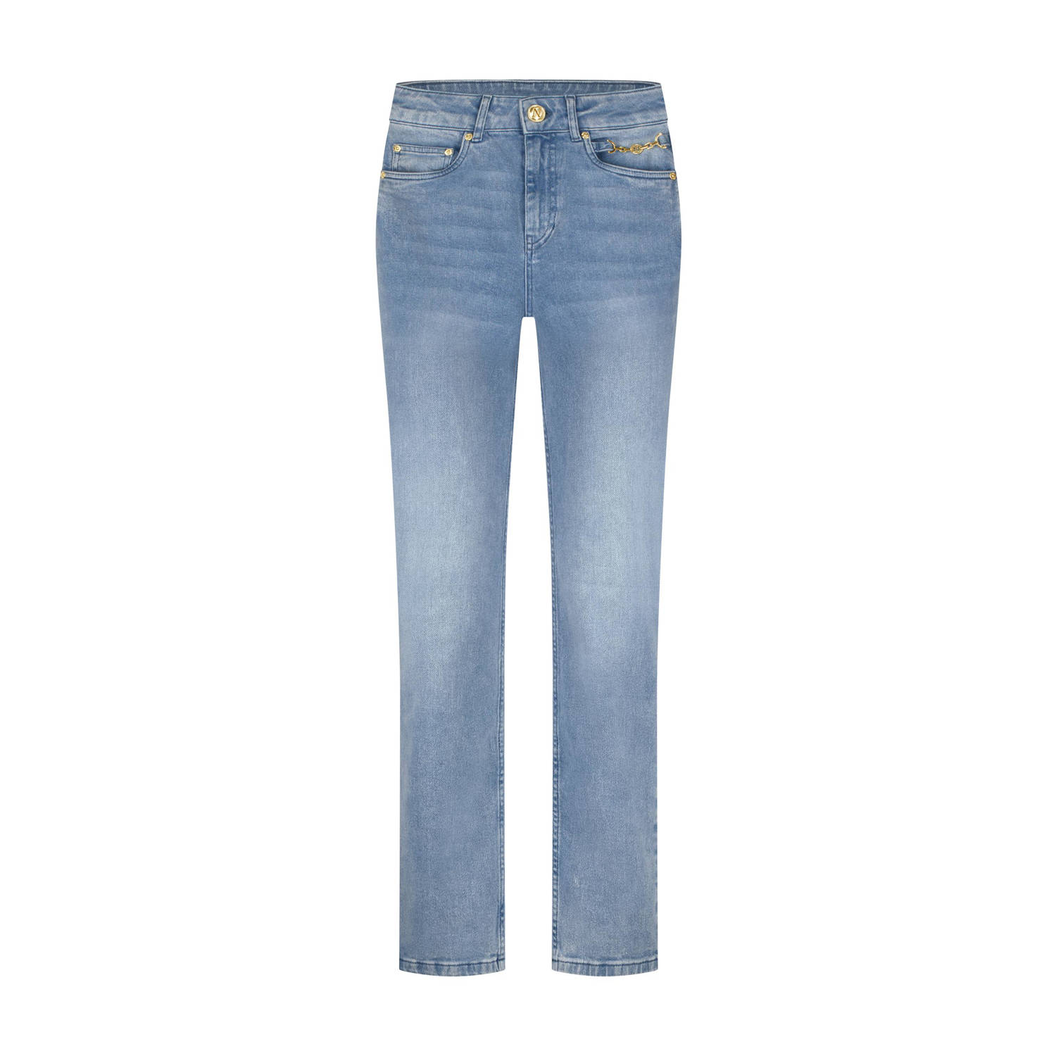 NIKKIE high waist light blue denim