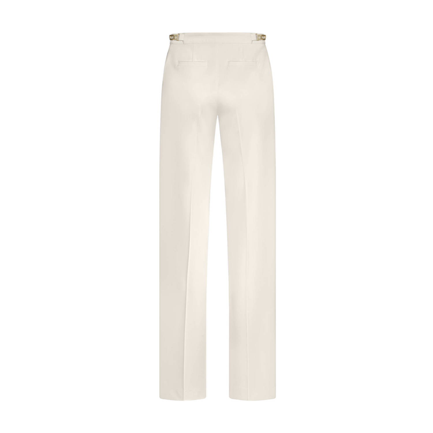 NIKKIE straight regular waist broek beige