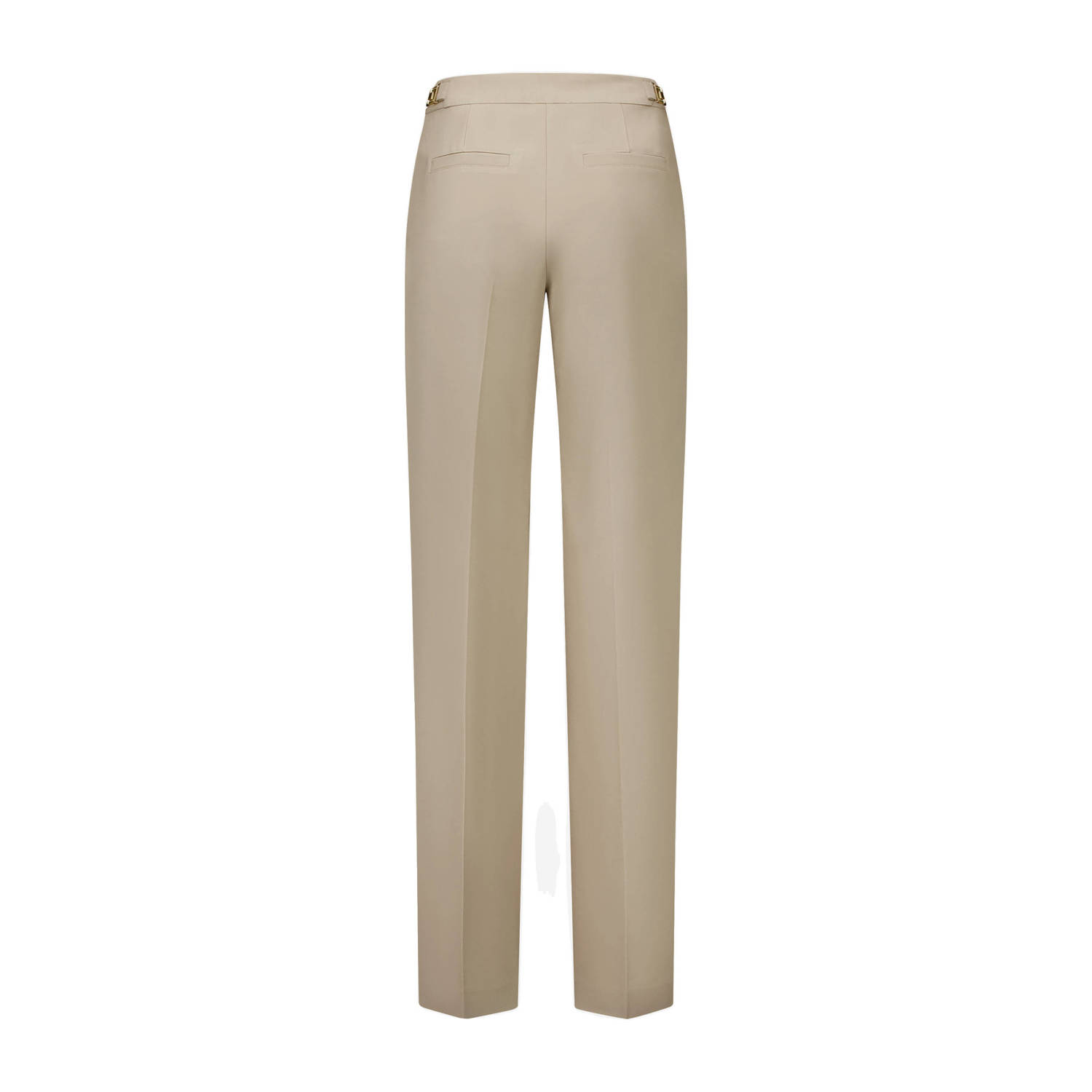NIKKIE straight regular waist broek kaki