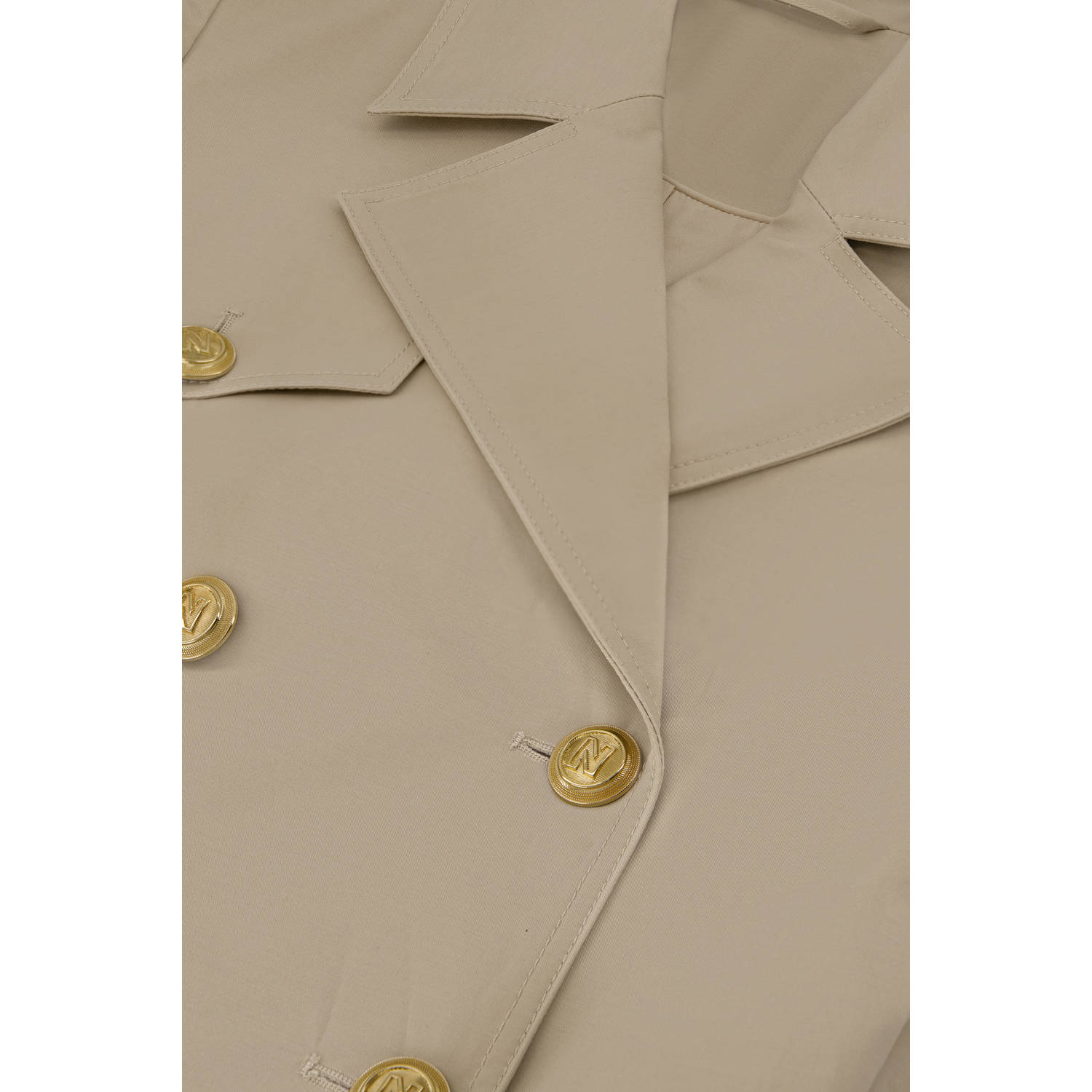 NIKKIE trenchcoat lichtkaki