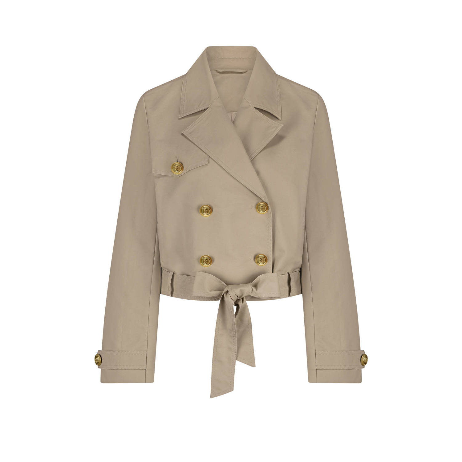 NIKKIE trenchcoat lichtkaki