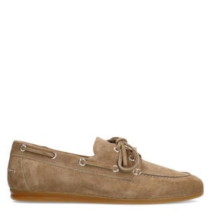 suède bootschoenen beige