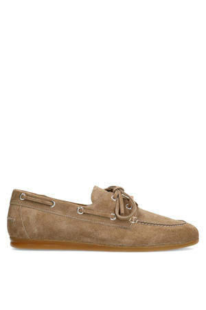 suède bootschoenen beige