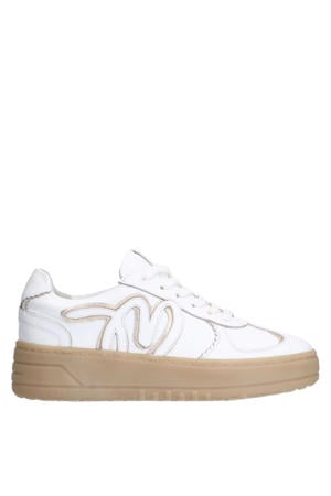 leren sneakers wit