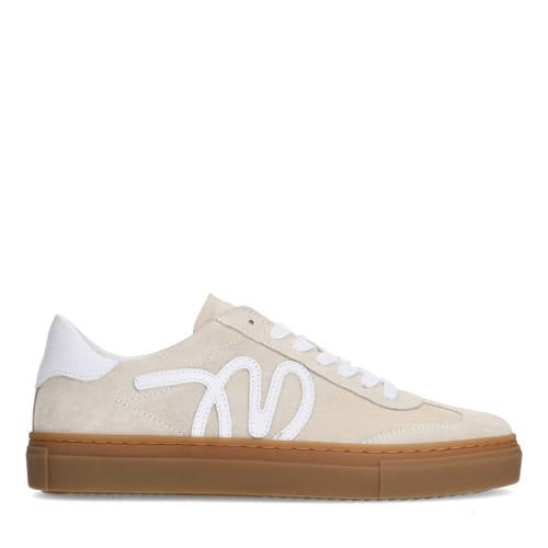 Manfield suède sneakers beige afbeelding