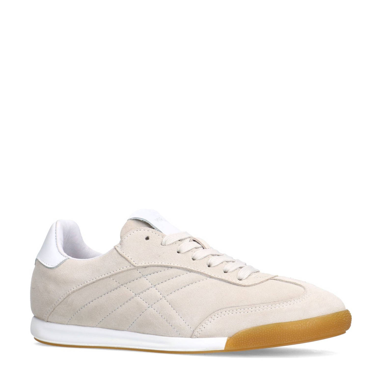 Manfield suède sneakers beige