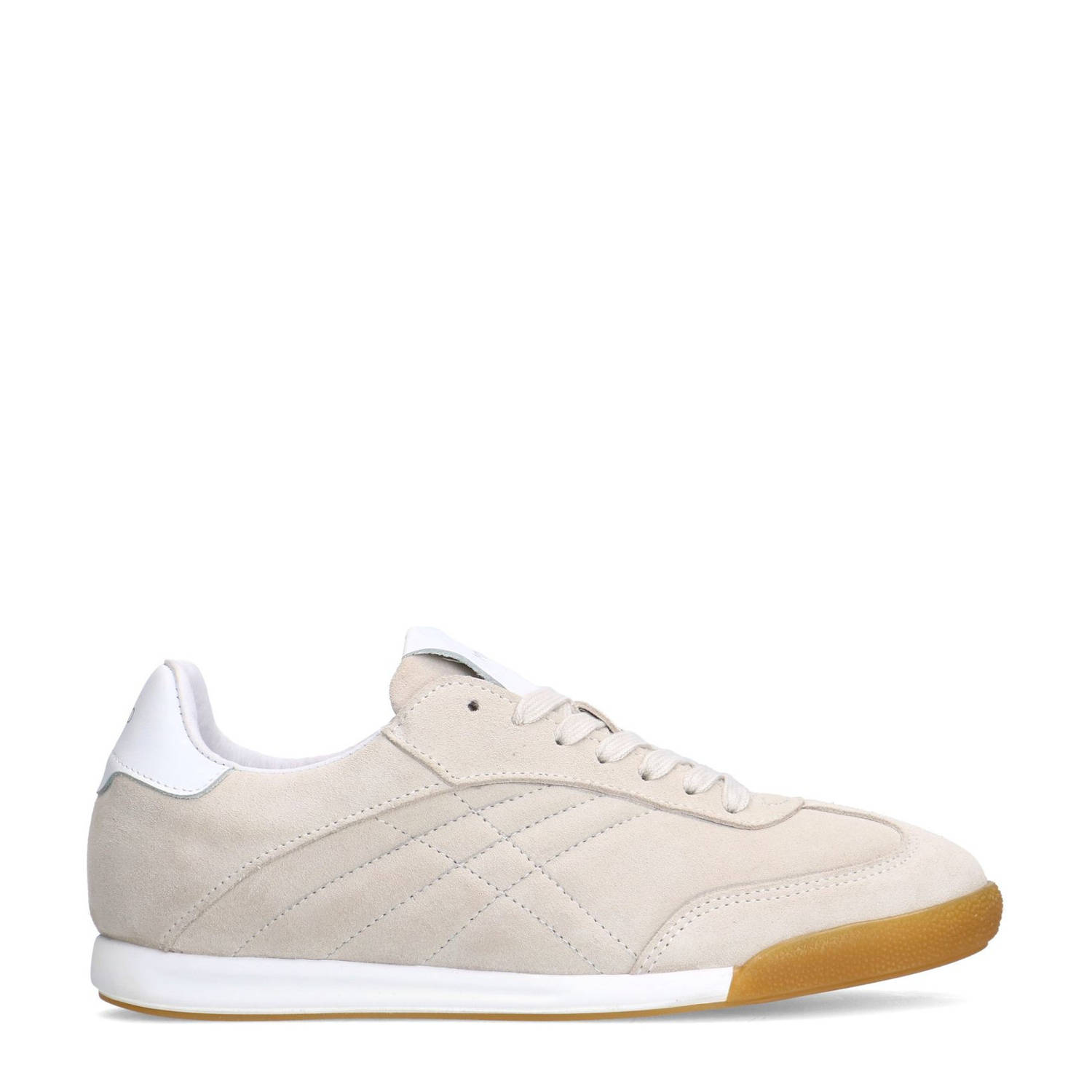 Manfield suède sneakers beige