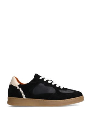 suède sneakers zwart