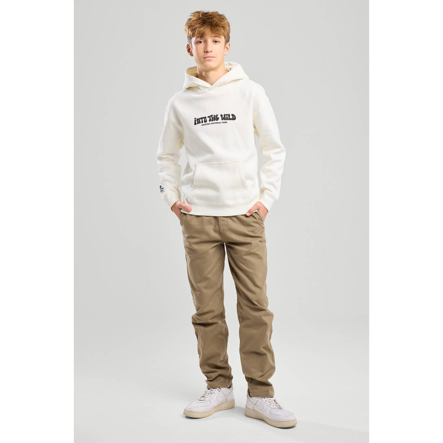 America Today hoodie ecru