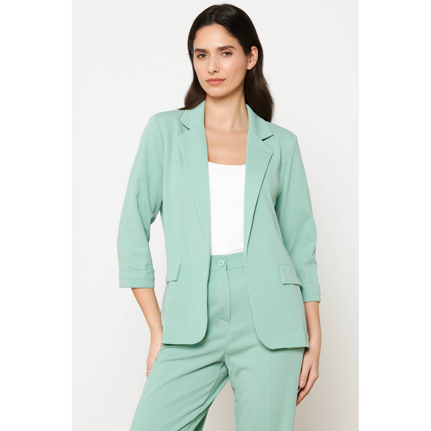 LOLALIZA regular blazer mintgroen