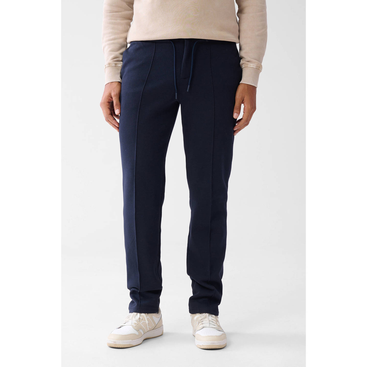 Shoeby regular chino donkerblauw
