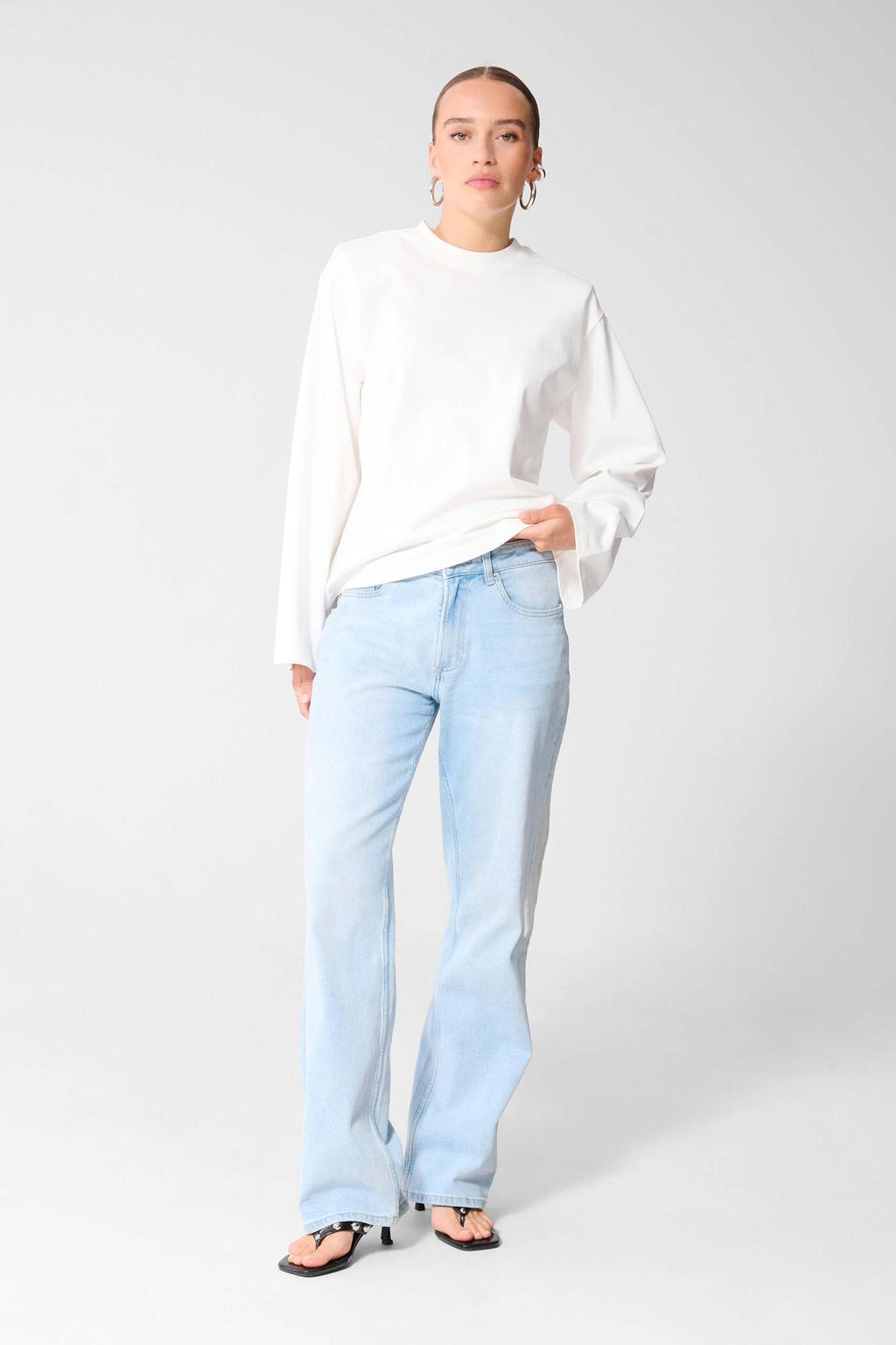 Shoeby straight leg jeans light blue denim