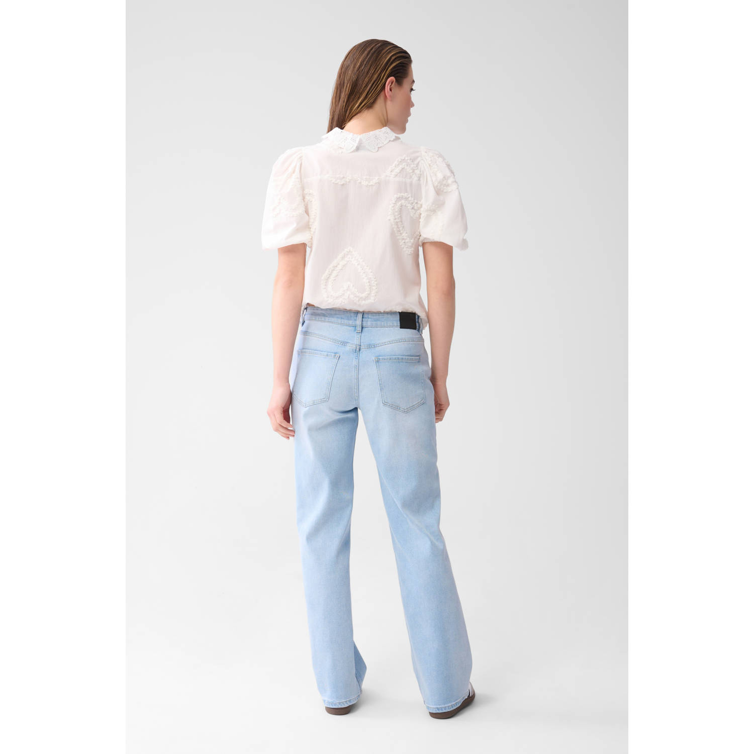 Shoeby straight leg jeans light blue denim