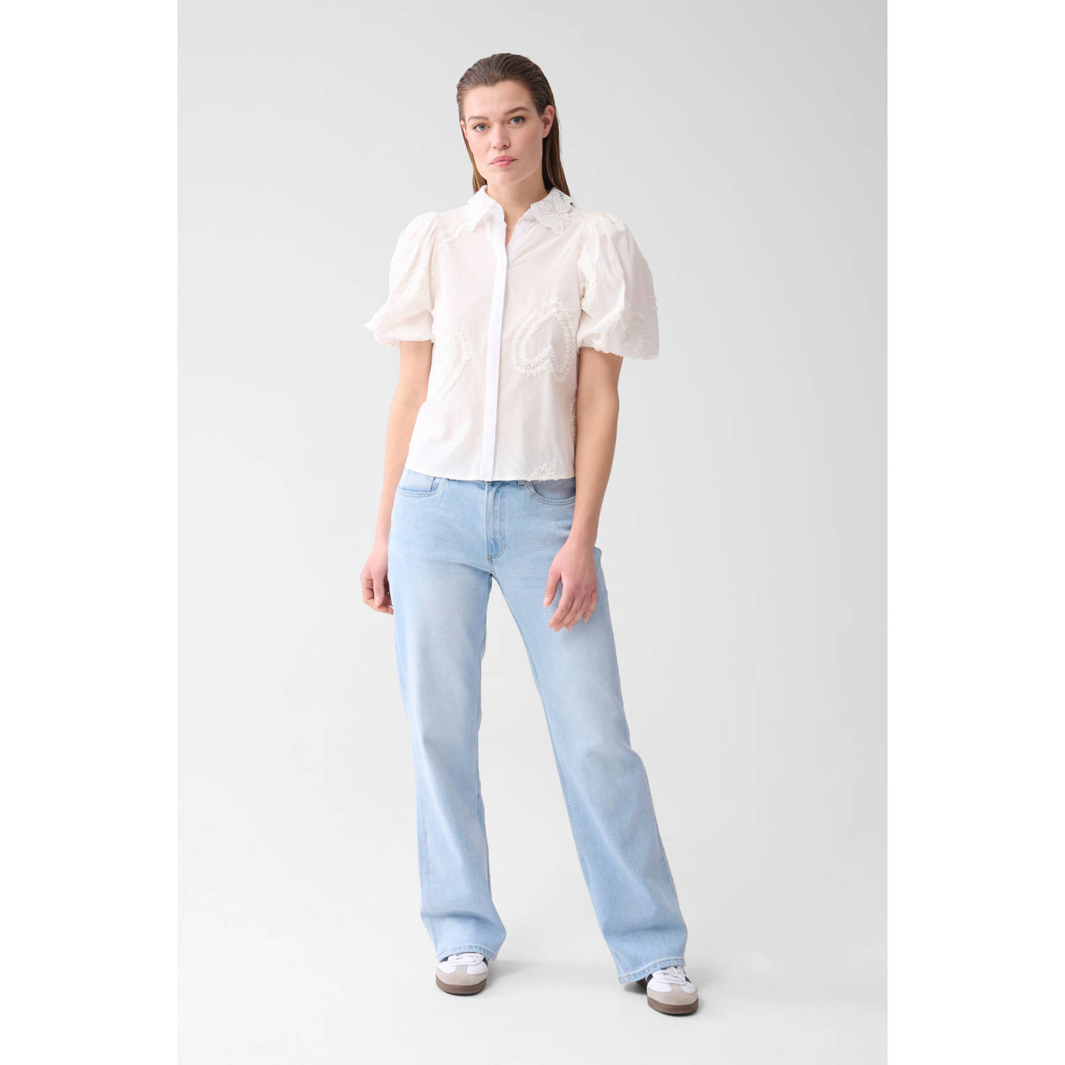 Shoeby straight leg jeans light blue denim