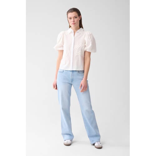 Shoeby straight leg jeans light blue denim afbeelding