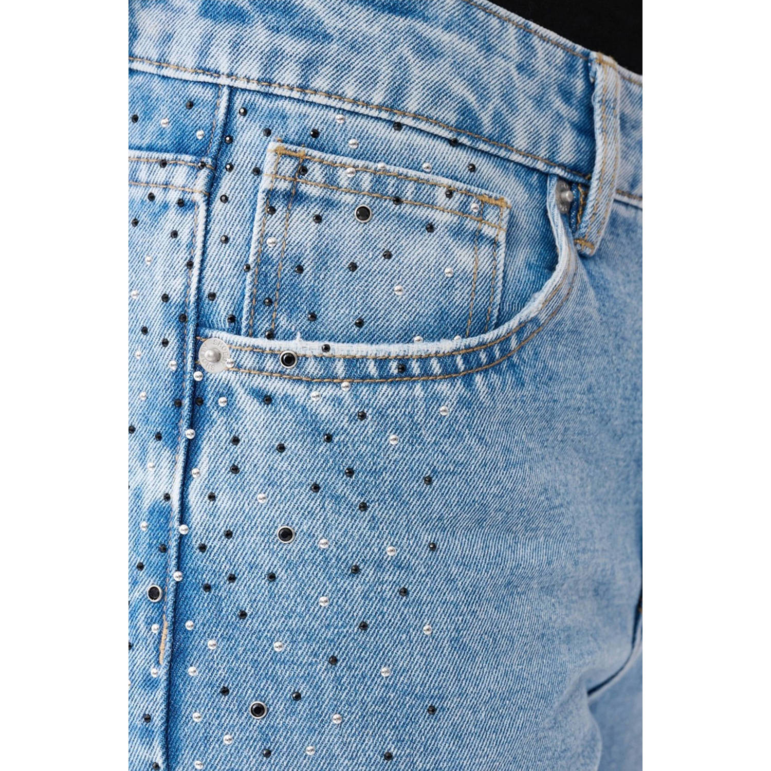 Shoeby regular waist wide leg jeans light blue denim