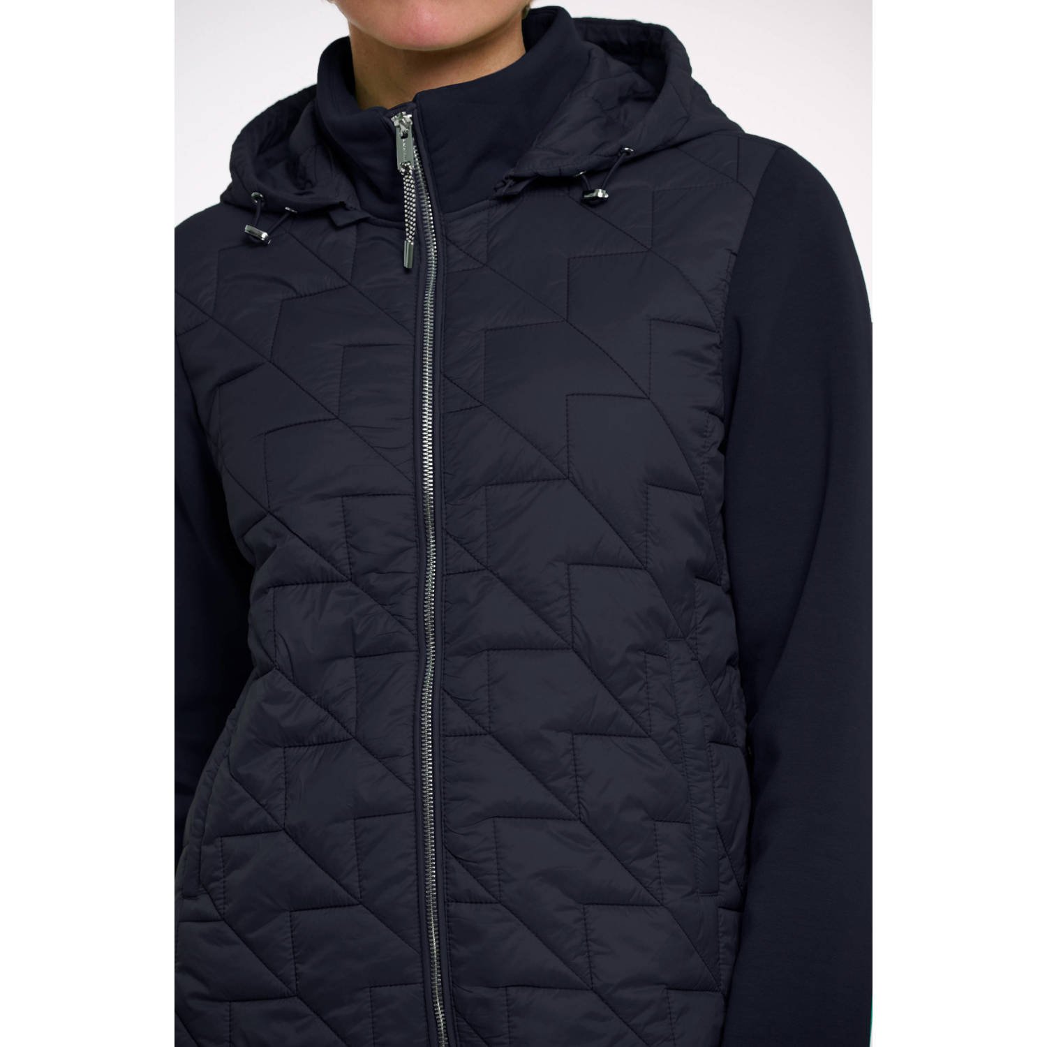 Rino & Pelle gewatteerde jas donkerblauw