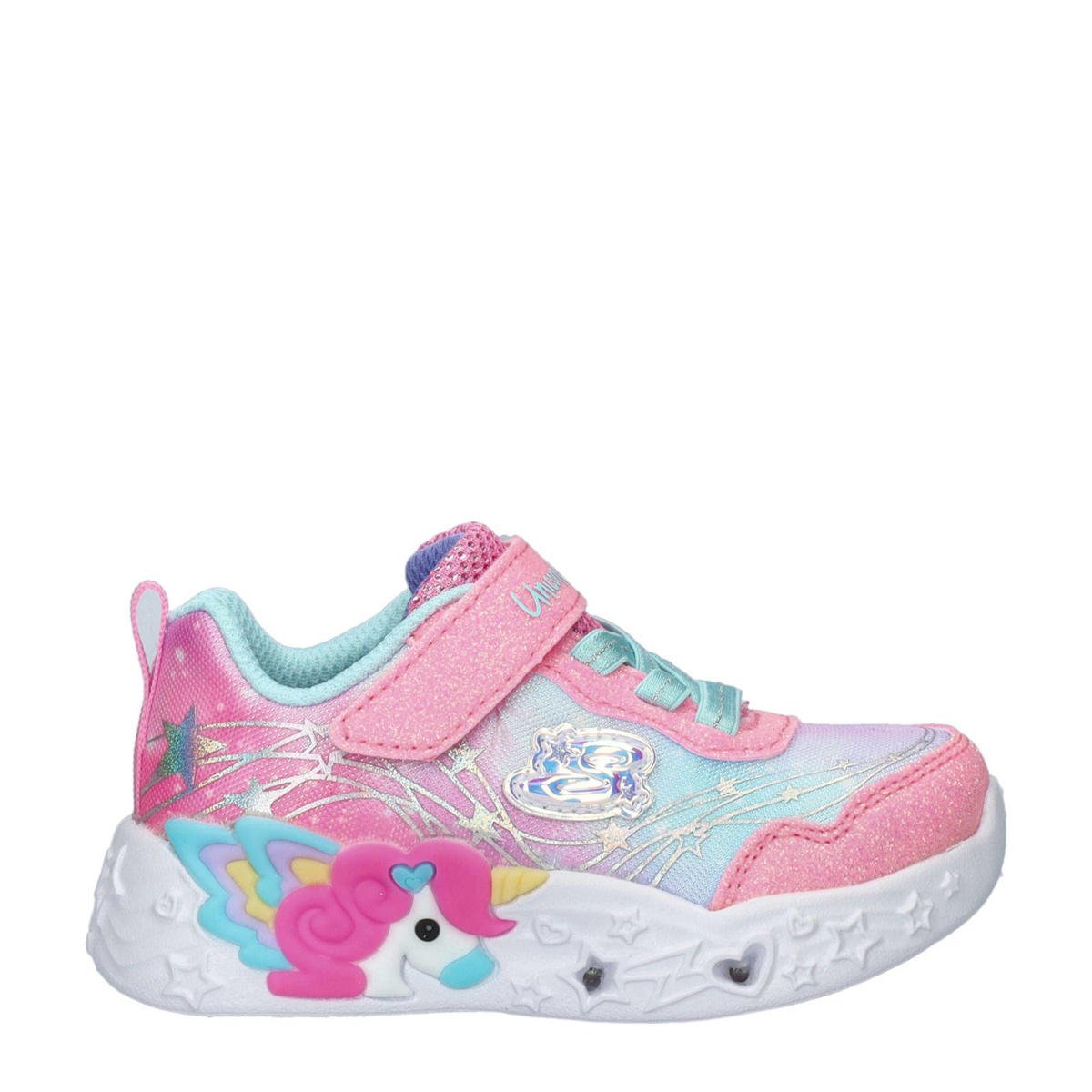 Skechers Unicorn Dreams chunky sneakers met lichtjes roze wehkamp