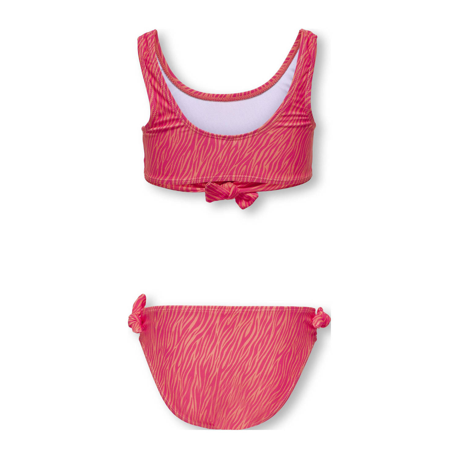 ONLY KIDS GIRL crop bikini felroze oranje