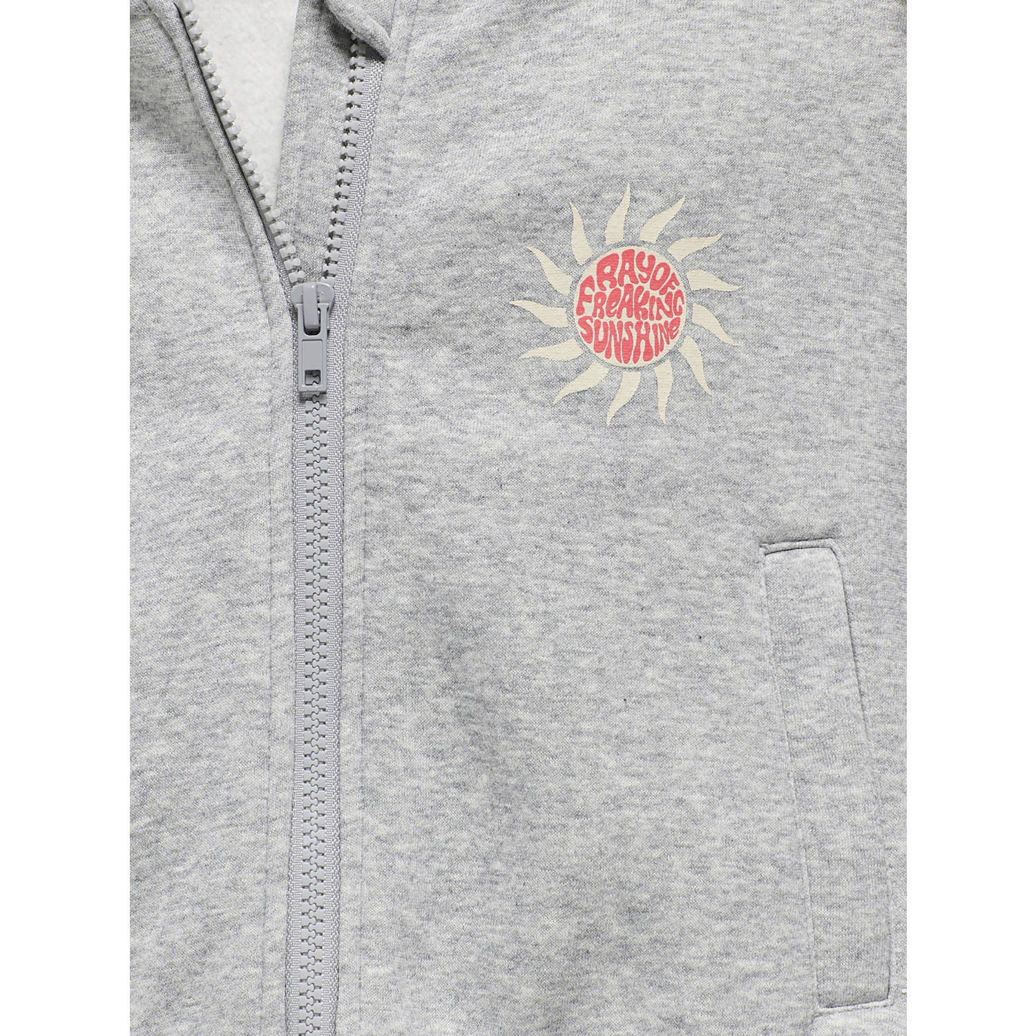 ONLY KIDS GIRL sweatvest grijs melange