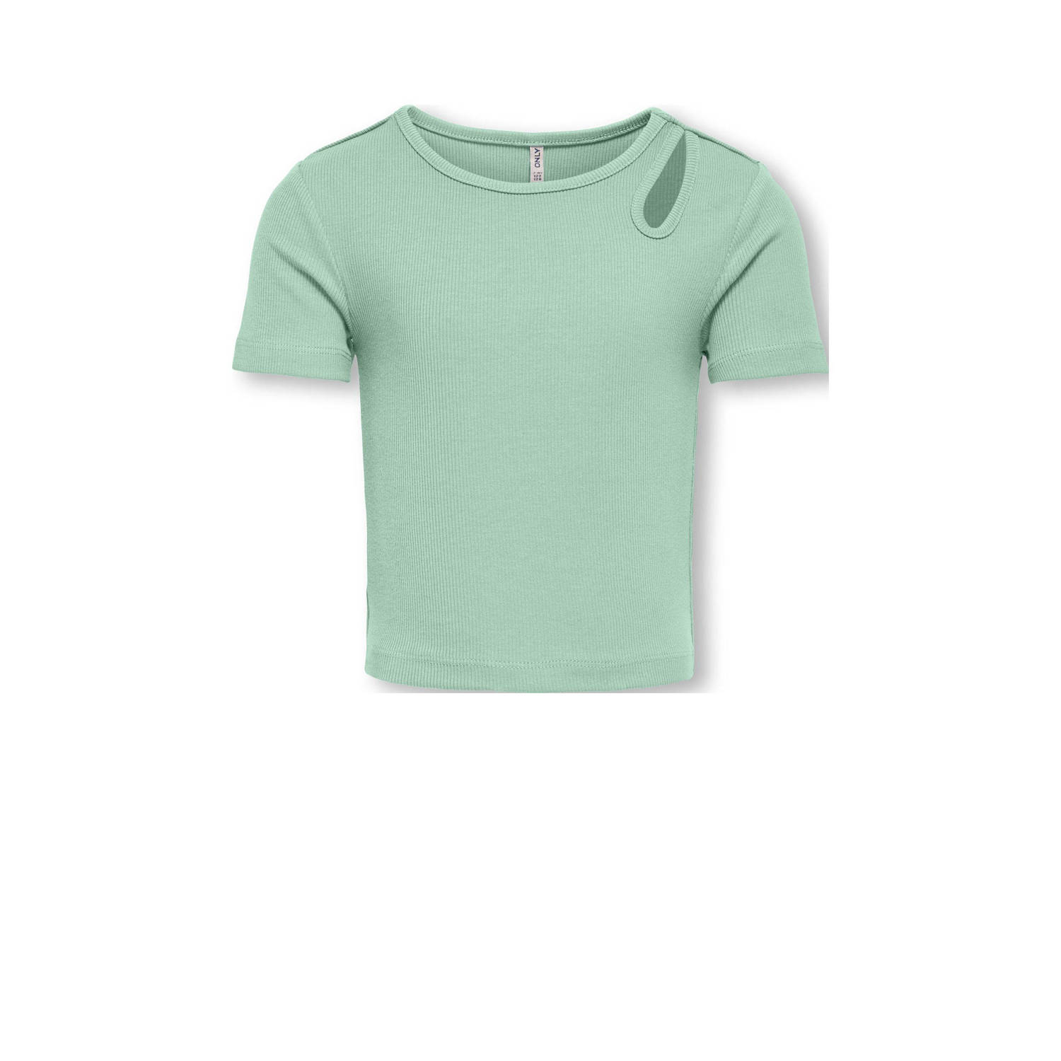 ONLY KIDS GIRL cropped top lichtgroen