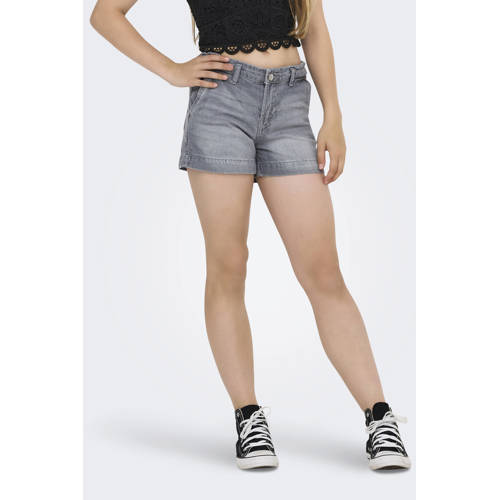 KIDS ONLY GIRL wide leg denim short grey denim afbeelding