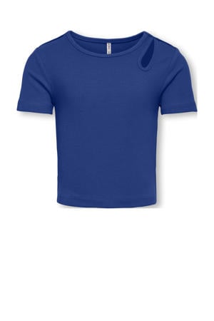 cropped top blauw