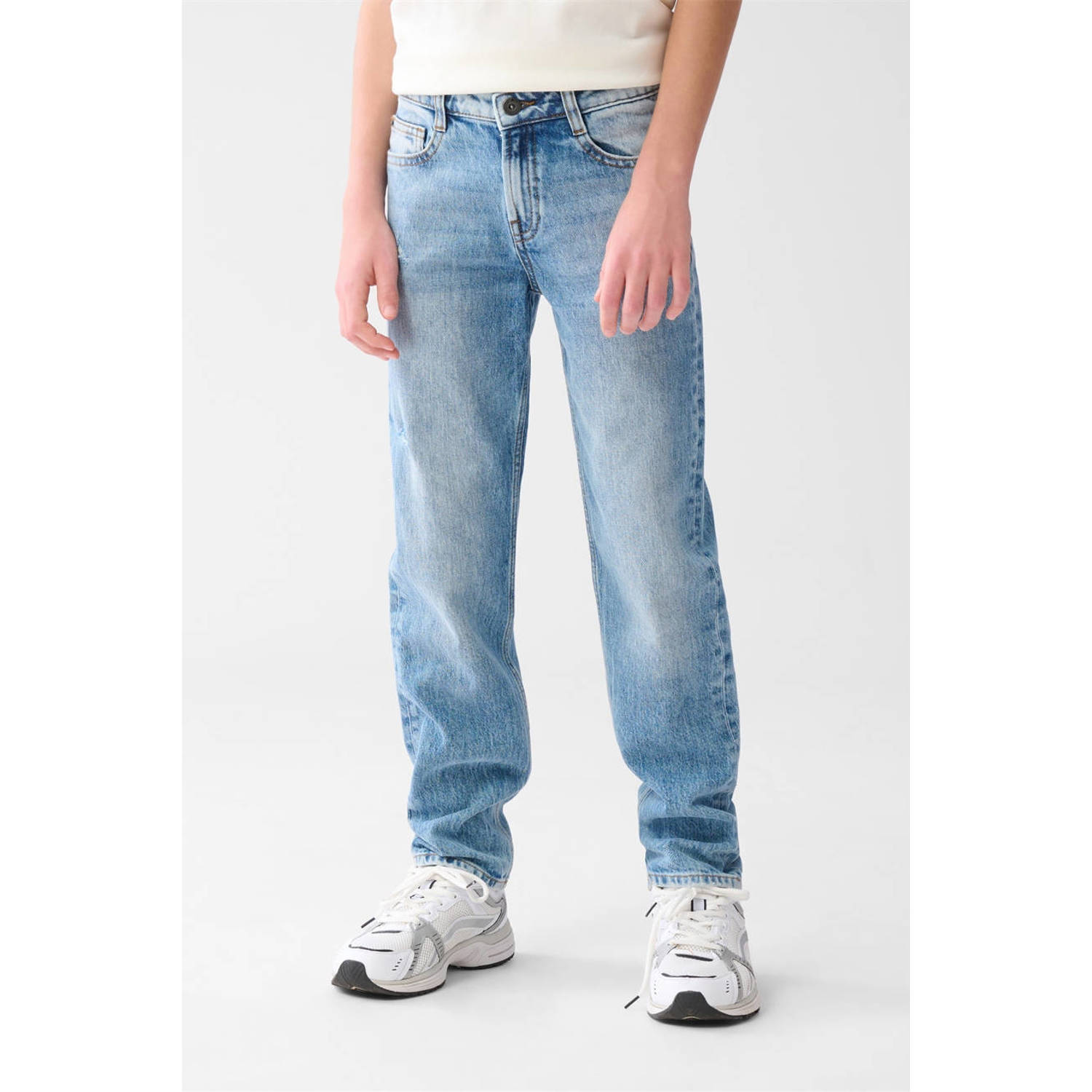 Shoeby relaxed regular waist regular fit jeans medium blue denim