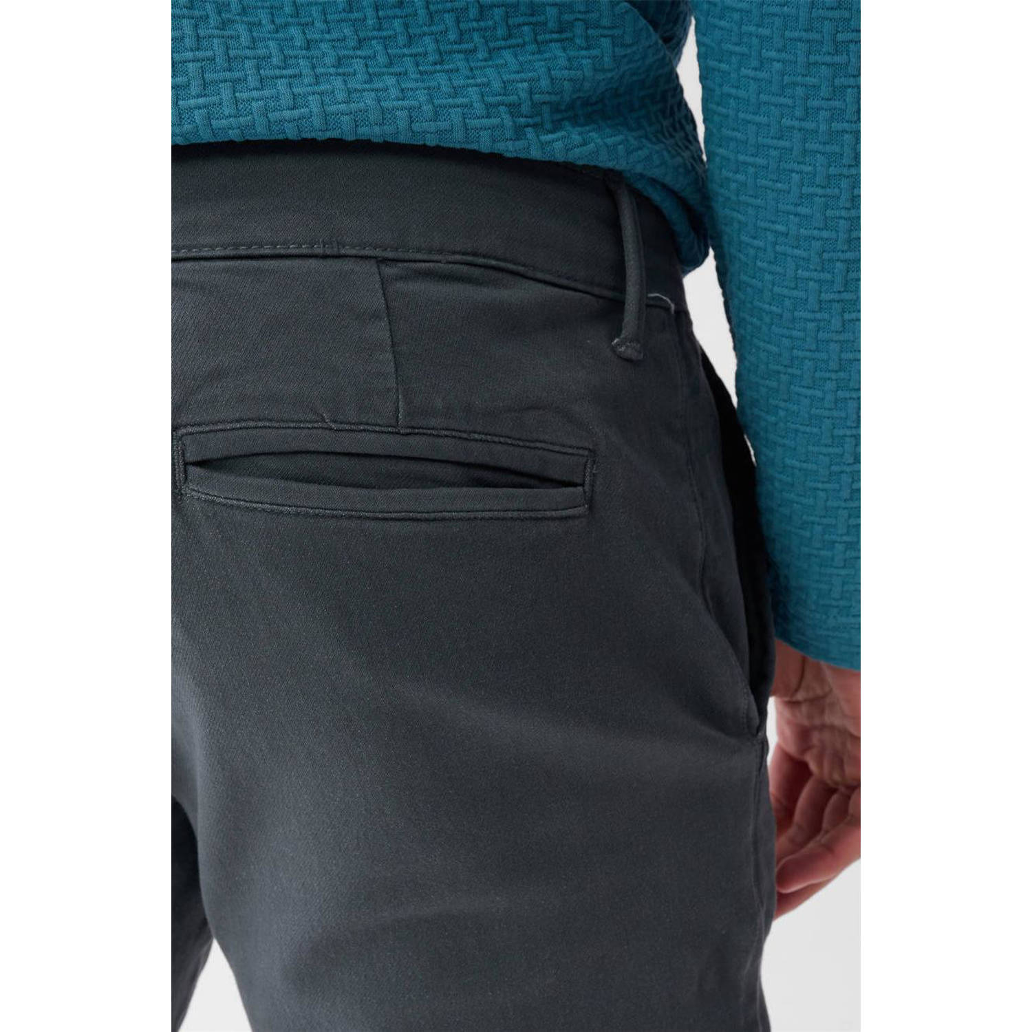 Shoeby regular casual broek donkergroen