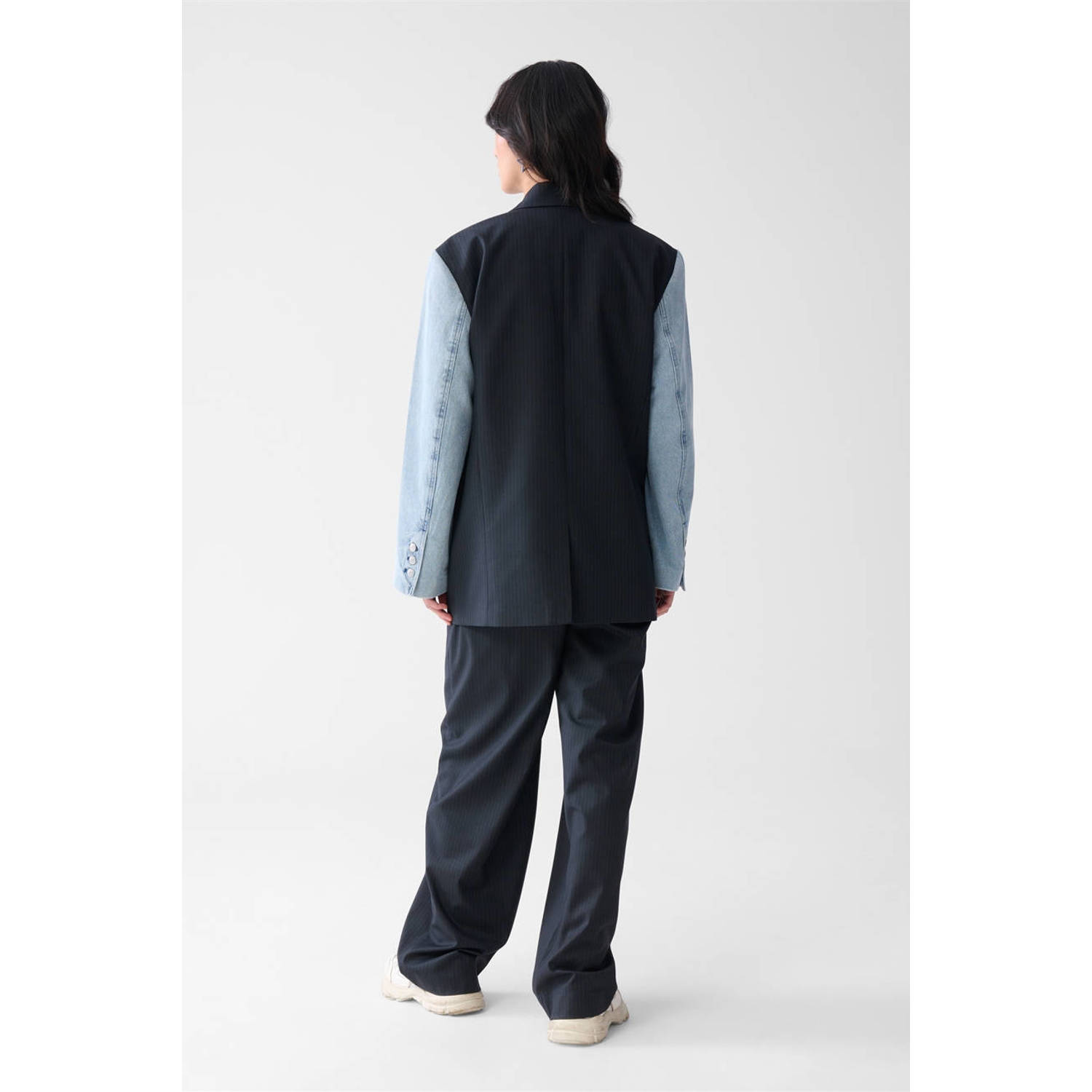 Shoeby oversized blazer donkerblauw