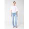 Shoeby regular waist straight fit jeans light blue denim
