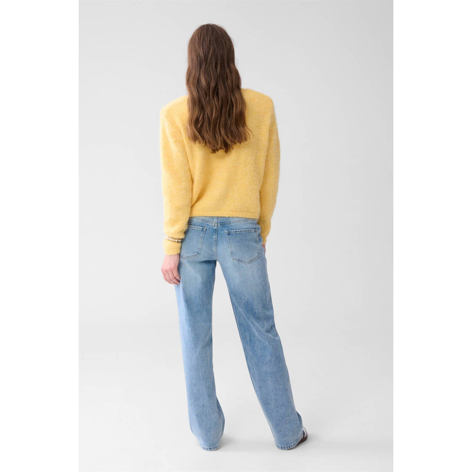 Shoeby regular waist straight fit jeans light blue denim