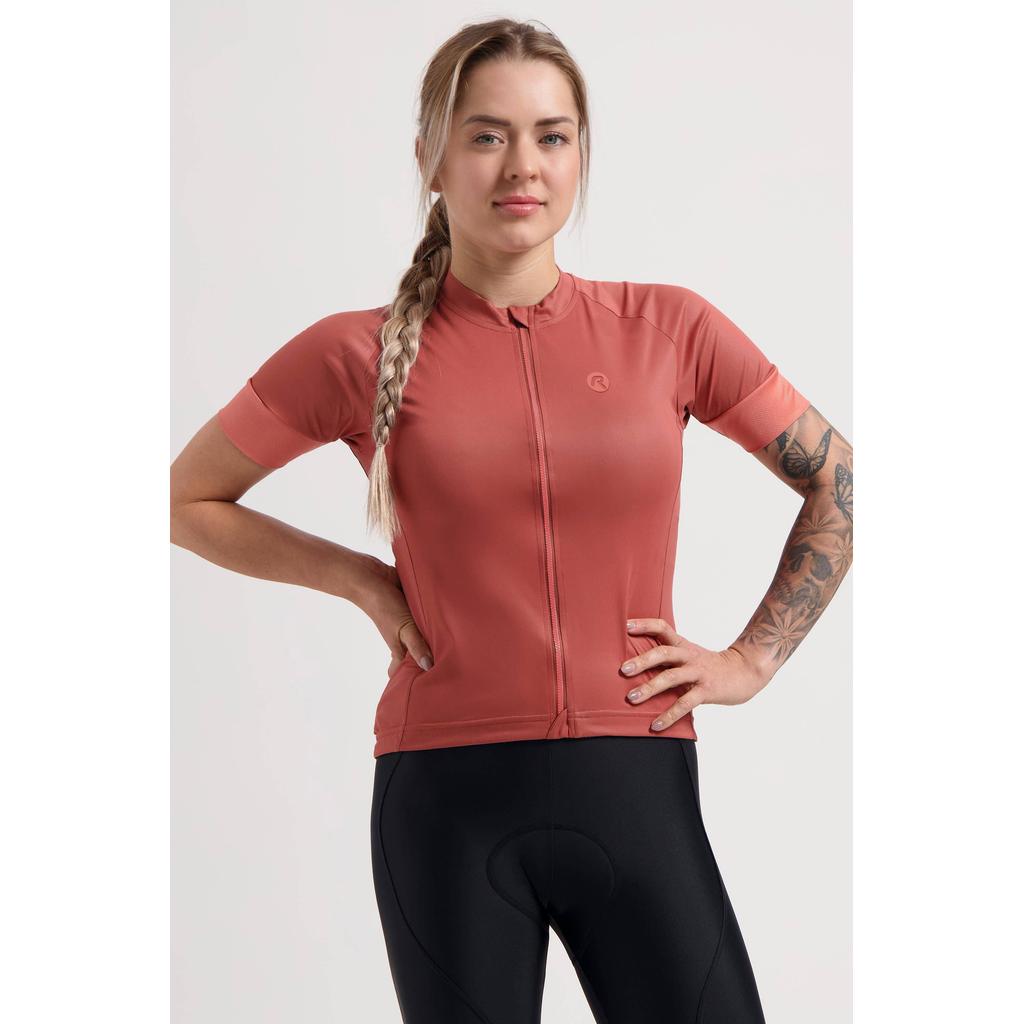 Rogelli fietsshirt Modesta koraalrood