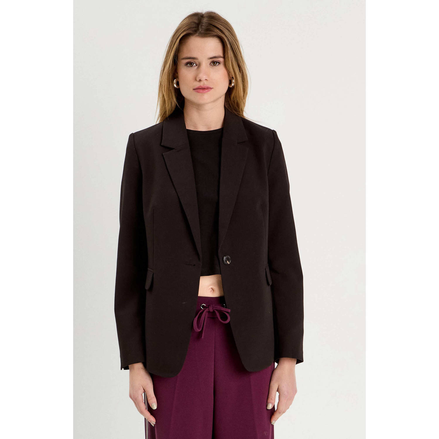 Cache regular blazer zwart