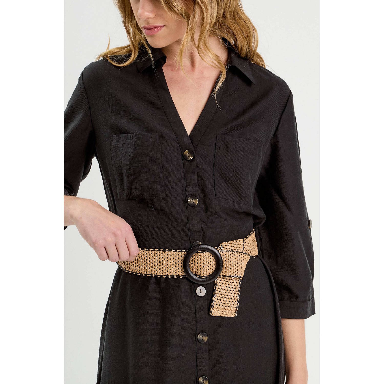 Cache blousejurk zwart